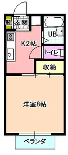 ハイツコスモ【2階】の間取り