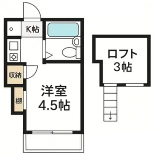 ルネコート【1階】の間取り