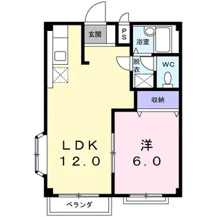 エルディム和【2階】の間取り