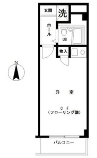フラット大崎【3階】の間取り