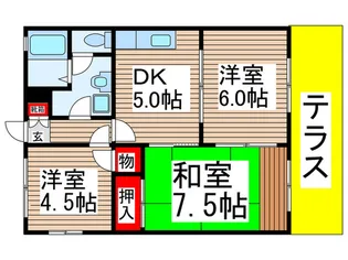 シトラスD・E棟【1階】の間取り