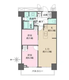 パークハウス清澄白河タワー【20階】の間取り