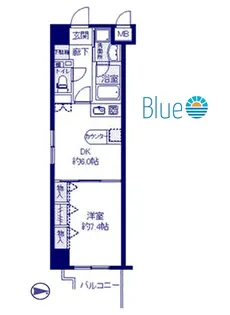 グリフィン横浜・東口弐番館【7階】の間取り
