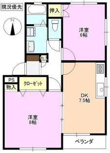 アーバンエルム B棟【1階】の間取り