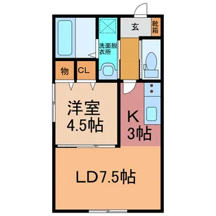 NCウイングさくら【2階】の間取り