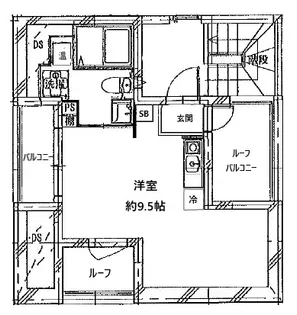 WALEA HALE三軒茶屋【5階】の間取り
