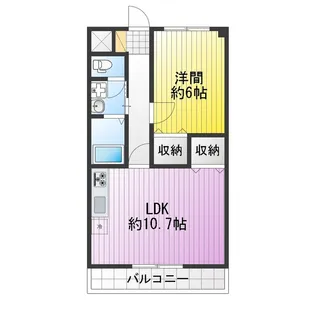 コート津新町【5階】の間取り