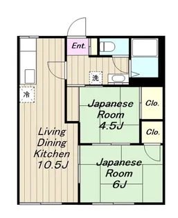 高砂ハイツ【1階】の間取り