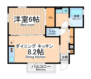 ハイツたくみ【1階】の間取り