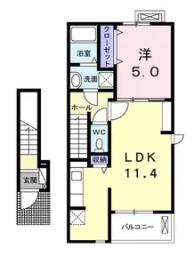 サンシャインスカリバー V【2階】の間取り