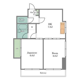 ラ・カーサ・モモイ【4階】の間取り