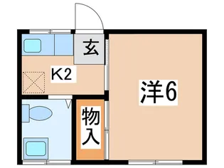 Kハイツ2号棟の間取り