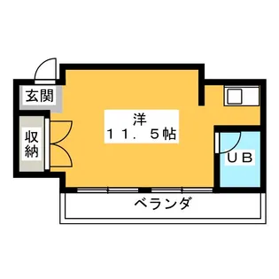 ミッテ宇都宮【5階】の間取り