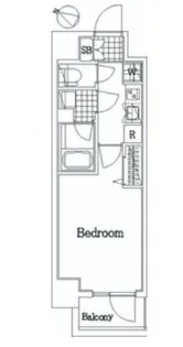 ザ・レジデンス・オブ・トーキョーH20イーストタワー【8階】の間取り