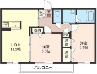 セーフティーコート・グランメール【1階】の間取り