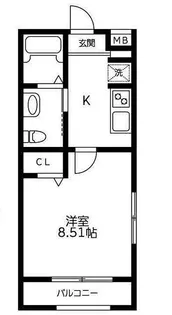 ハウスセントーレア【2階】の間取り