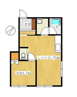 春日コーポ【4階】の間取り