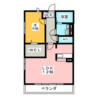 サンセール【1階】の間取り