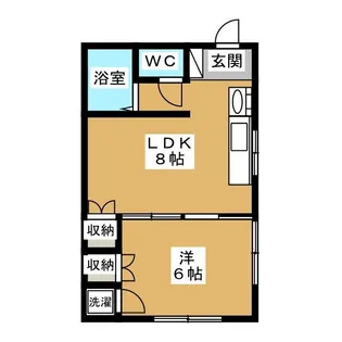 神田ハイツ【1階】の間取り