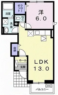 カーム・セイ III【1階】の間取り