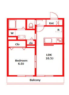 cent quatorze【2階】の間取り