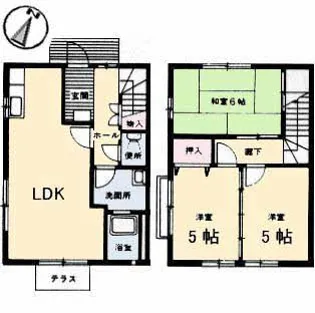 檜和田アパート【1階】の間取り