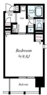 ジュネーゼ大阪城南【2階】の間取り