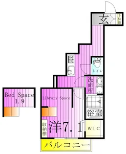パークブラン亀有【2階】の間取り