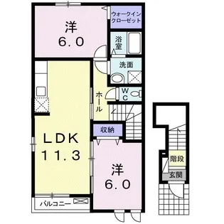 フェアリー【2階】の間取り