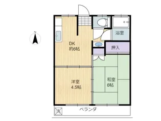 レインボーハウス【1階】の間取り