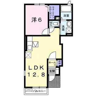 エリア21Vasa A【1階】の間取り