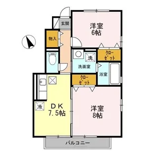 リビングタウン飯田 G棟【1階】の間取り