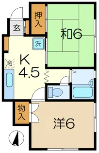 アミューズ磯子壱番館【1階】の間取り