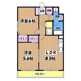 クオリアガーデン千人町【1階】の間取り
