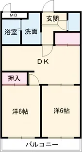 総業水戸第二ハイム【1階】の間取り