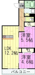 グラナーデ中葛西II【2階】の間取り
