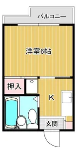 コーポあおい【2階】の間取り