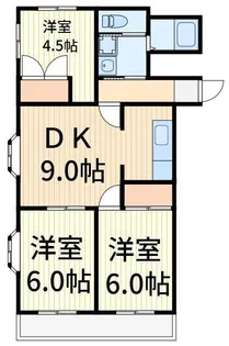 スカイハイムコミヤ【1階】の間取り
