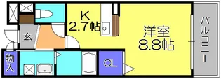 ノール・アンソレイエ【2階】の間取り
