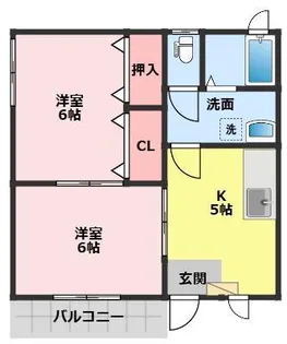 クローバーハウス【1階】の間取り