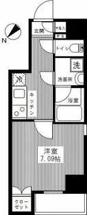 スカイコートパレス八丁堀【3階】の間取り