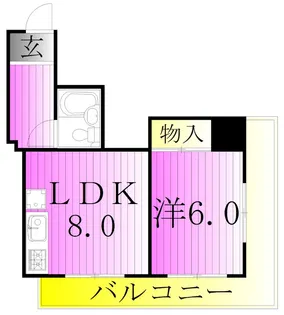 ユニバーサルマンション【3階】の間取り