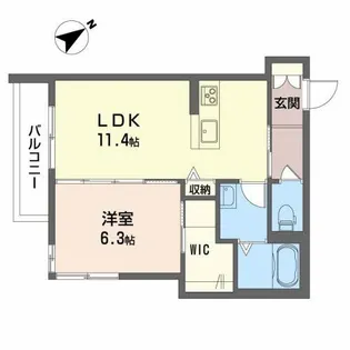 ベレオ ファン メリージェ【2階】の間取り