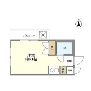 フラッツ・レルエ【2階】の間取り