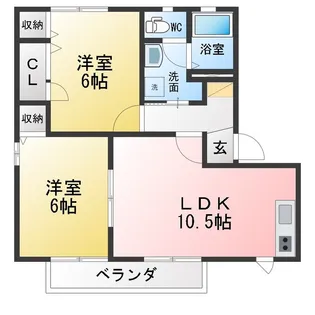 ファミーユ D棟【2階】の間取り