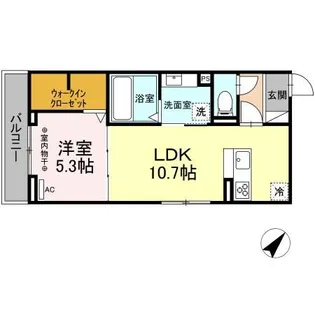 ポールスター・ポラリス【3階】の間取り