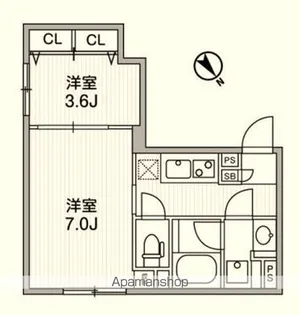 ラヴィエール滝野川【5階】の間取り