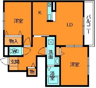フレンドリー【1階】の間取り