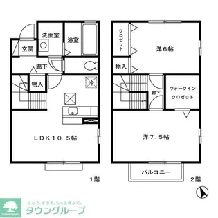 トレスコート【2階】の間取り