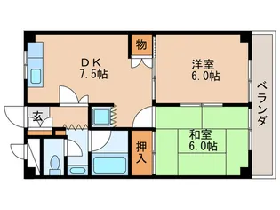 メゾンド丸坂【3階】の間取り